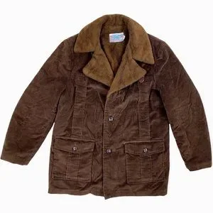 【70s】Euro Vintage Corduroy Coat フランス製 Corduroy Coat Jacket Cortefiel Vintage 60s 70s Disco pimp